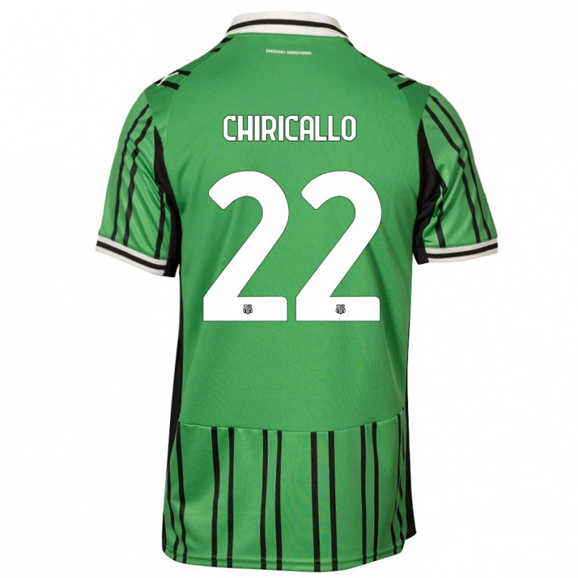 Danxen Men Giovanni Chiricallo #22 Green Black Home Jersey 2025/26 T-Shirt