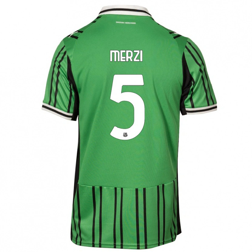 Danxen Men Matteo Merzi #5 Green Black Home Jersey 2025/26 T-Shirt