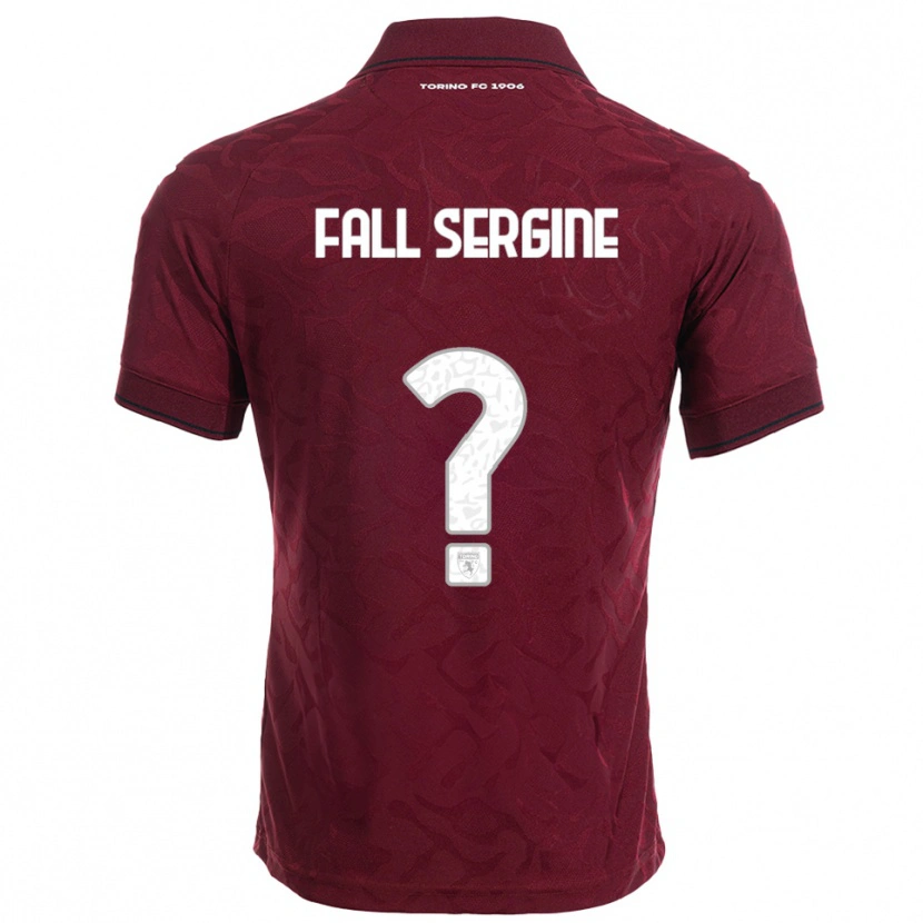 Danxen Men Fallou Fall Sergine #0 Burgundy White Home Jersey 2025/26 T-Shirt
