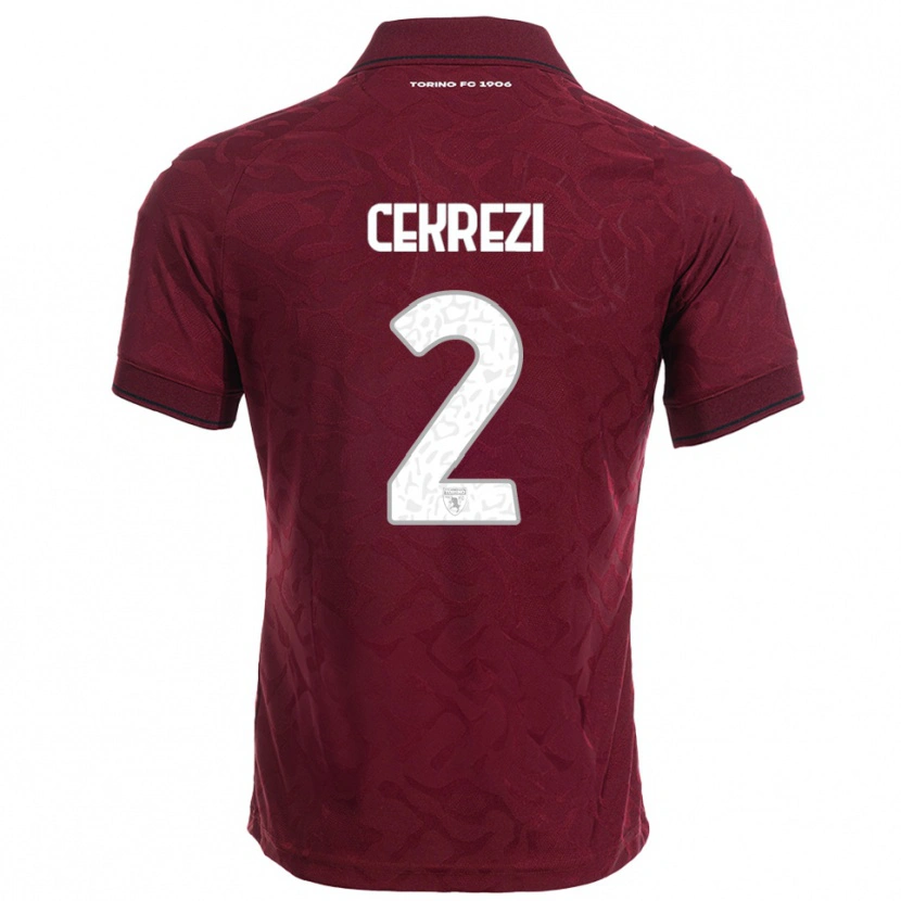 Danxen Men Lucas Cekrezi #2 Burgundy White Home Jersey 2025/26 T-Shirt
