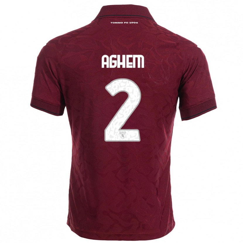 Danxen Men Brigitta Aghem #2 Burgundy White Home Jersey 2025/26 T-Shirt
