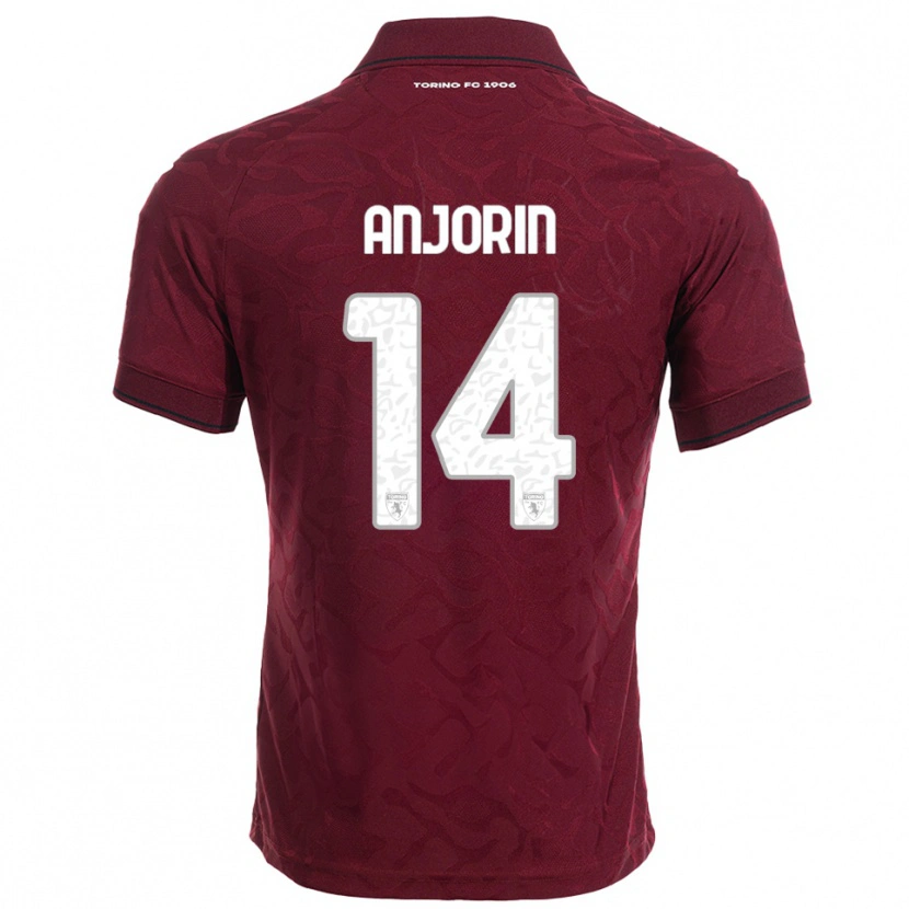 Danxen Men Tino Anjorin #14 Burgundy White Home Jersey 2025/26 T-Shirt