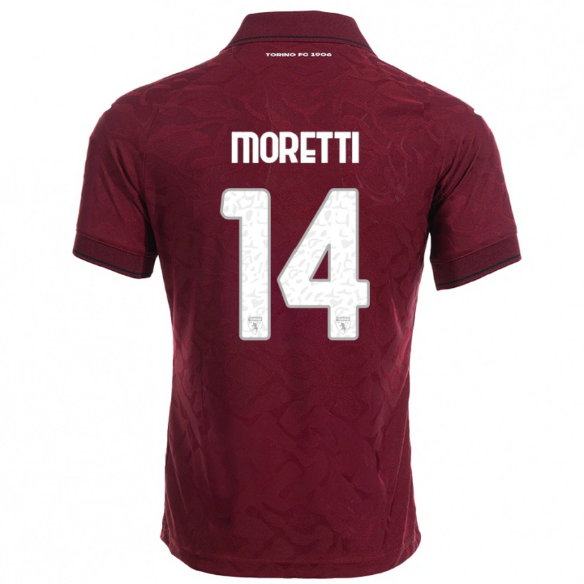 Danxen Men Matias Moretti #14 Burgundy White Home Jersey 2025/26 T-Shirt