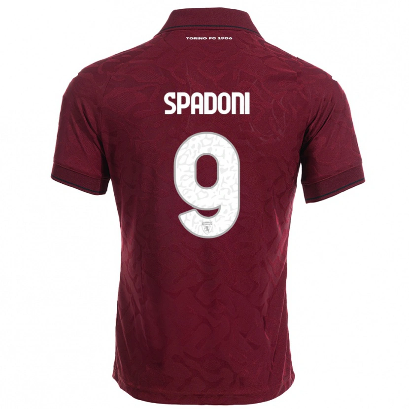 Danxen Men Arthur Spadoni #9 Burgundy White Home Jersey 2025/26 T-Shirt