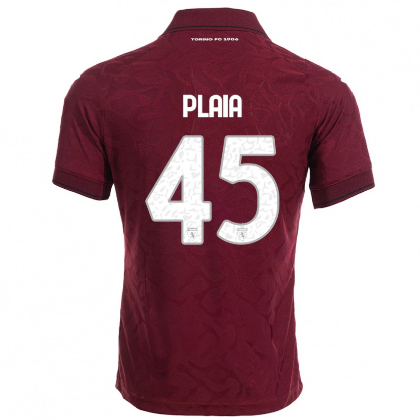 Danxen Men Francesco Plaia #45 Burgundy White Home Jersey 2025/26 T-Shirt