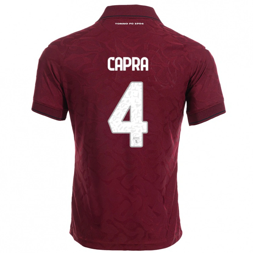 Danxen Men Valentina Capra #4 Burgundy White Home Jersey 2025/26 T-Shirt