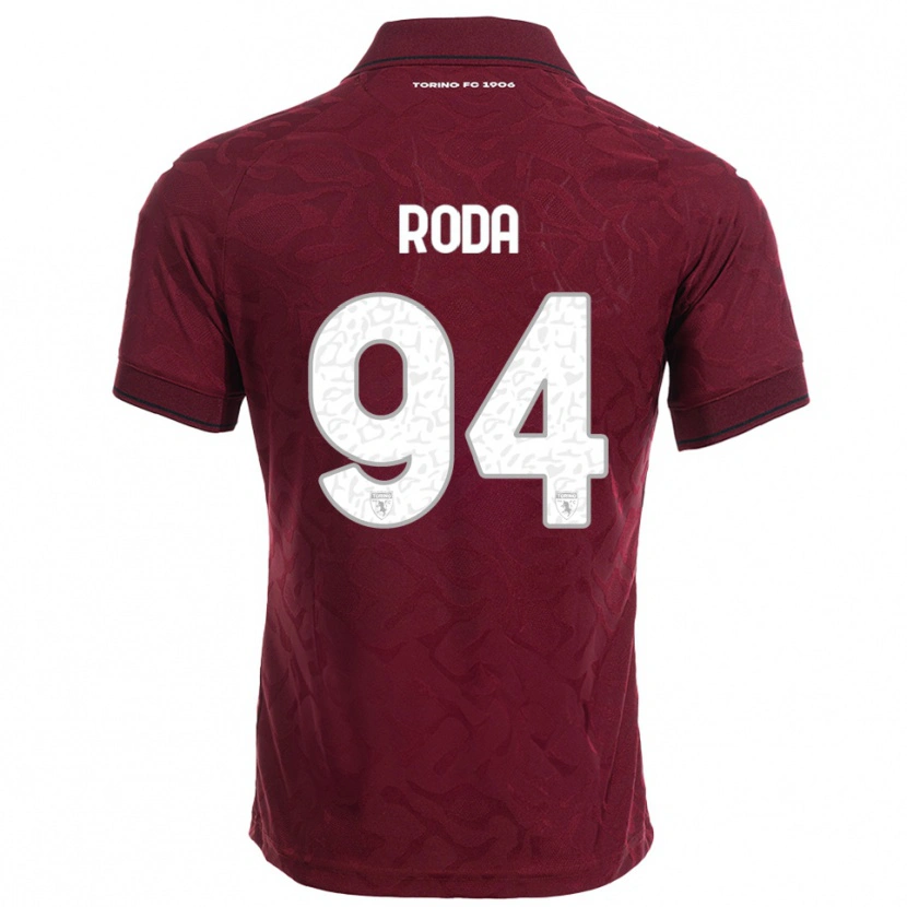 Danxen Men Alex Roda #94 Burgundy White Home Jersey 2025/26 T-Shirt