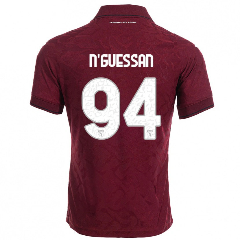 Danxen Men Ange Caumenan N'guessan #94 Burgundy White Home Jersey 2025/26 T-Shirt