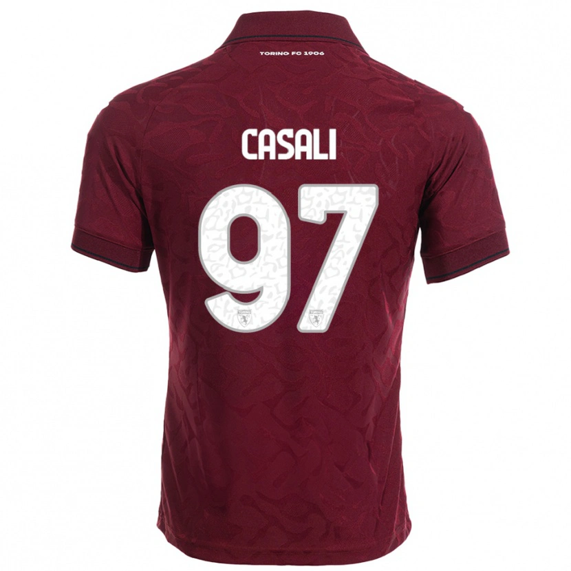 Danxen Men Michele Casali #97 Burgundy White Home Jersey 2025/26 T-Shirt
