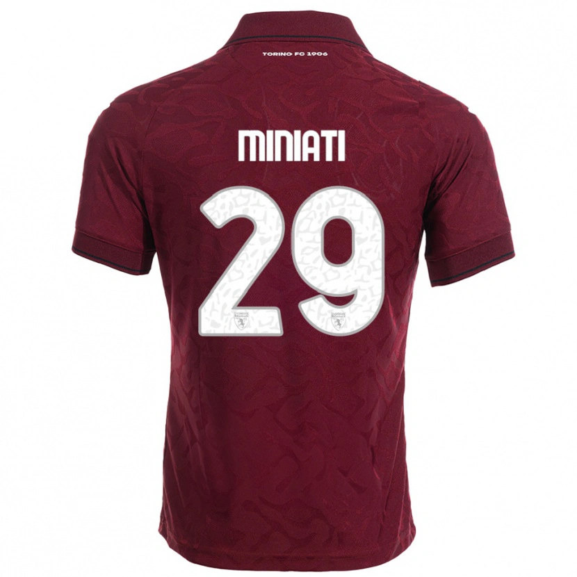 Danxen Men Elisa Miniati #29 Burgundy White Home Jersey 2025/26 T-Shirt