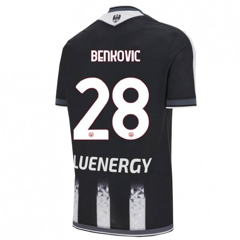 Danxen Men Filip Benkovic #28 Black White Home Jersey 2025/26 T-Shirt