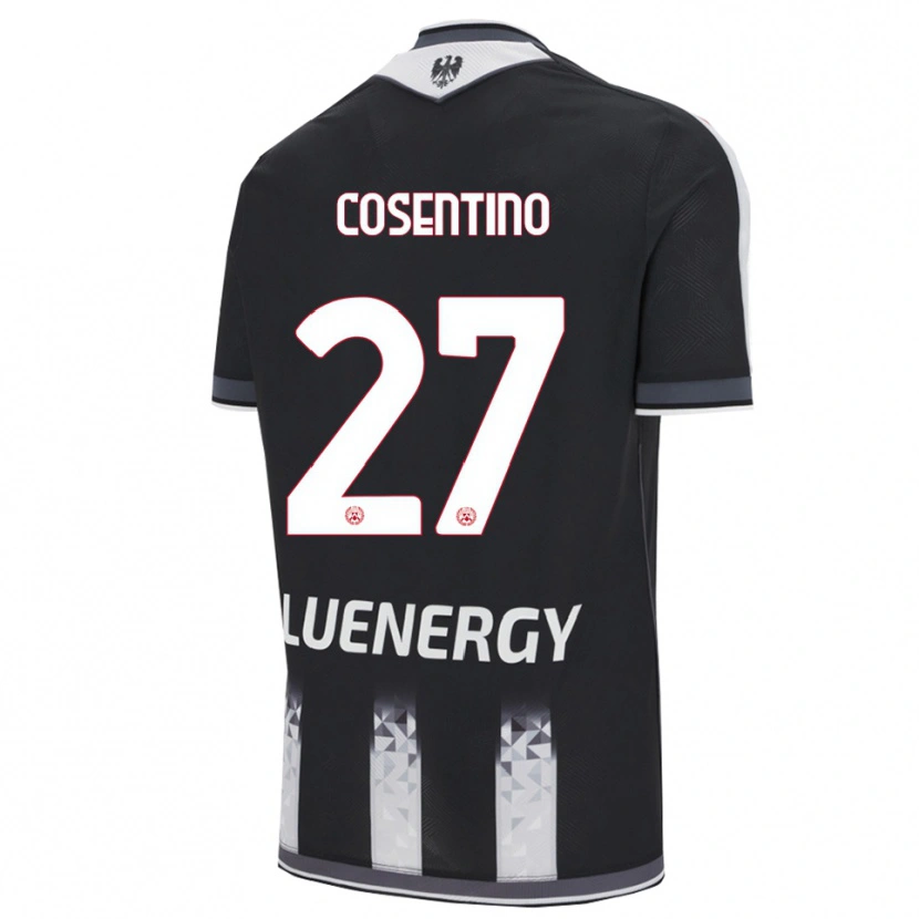 Danxen Men Sergio Cosentino #27 Black White Home Jersey 2025/26 T-Shirt