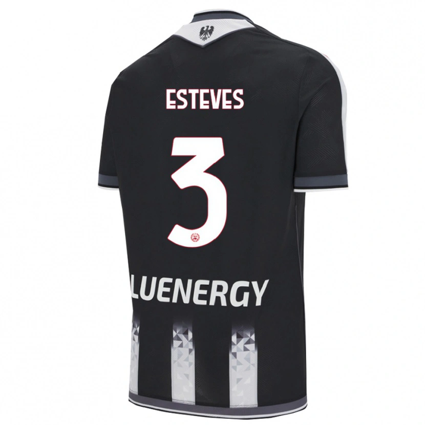 Danxen Men Goncalo Esteves #3 Black White Home Jersey 2025/26 T-Shirt