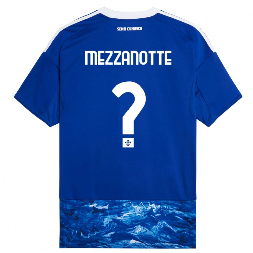 Danxen Men Davide Mezzanotte #0 Blue White Home Jersey 2025/26 T-Shirt