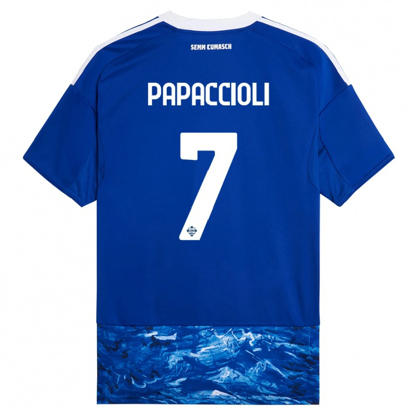 Danxen Men Matteo Papaccioli #7 Blue White Home Jersey 2025/26 T-Shirt