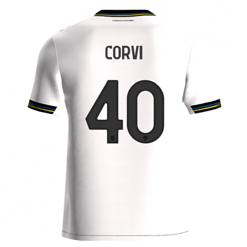 Danxen Men Edoardo Corvi #40 White Black Home Jersey 2025/26 T-Shirt