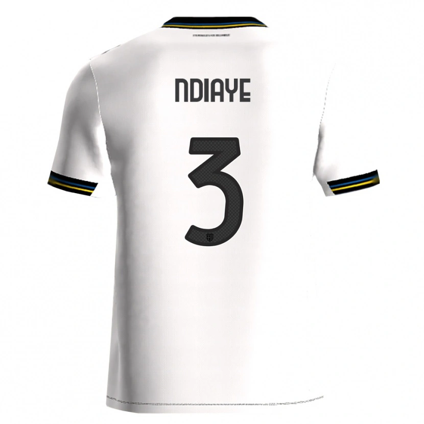 Danxen Men Abdoulaye Ndiaye #3 White Black Home Jersey 2025/26 T-Shirt