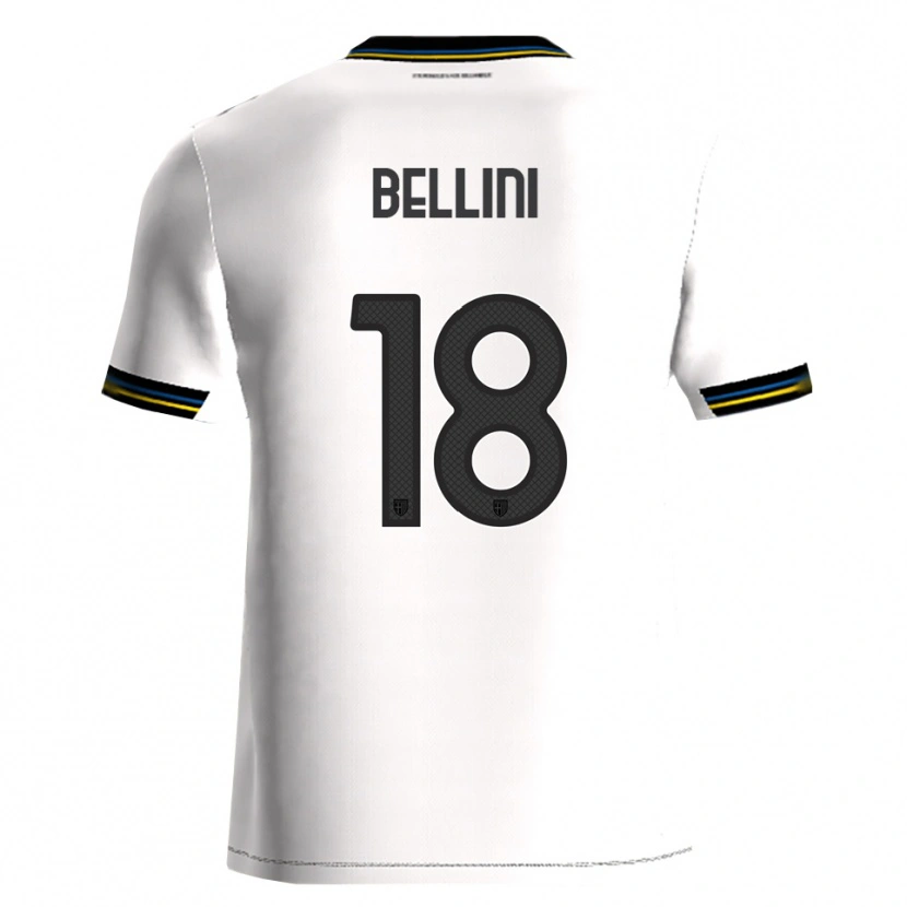 Danxen Men Gabriele Bellini #18 White Black Home Jersey 2025/26 T-Shirt