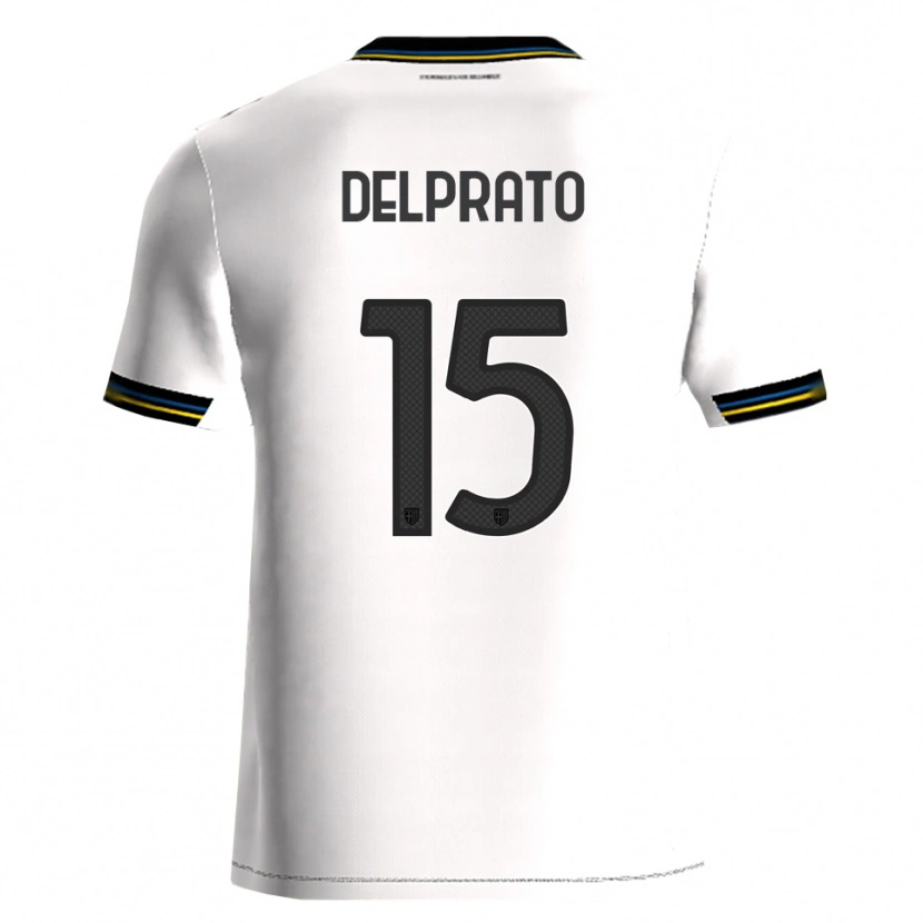 Danxen Men Enrico Delprato #15 White Black Home Jersey 2025/26 T-Shirt