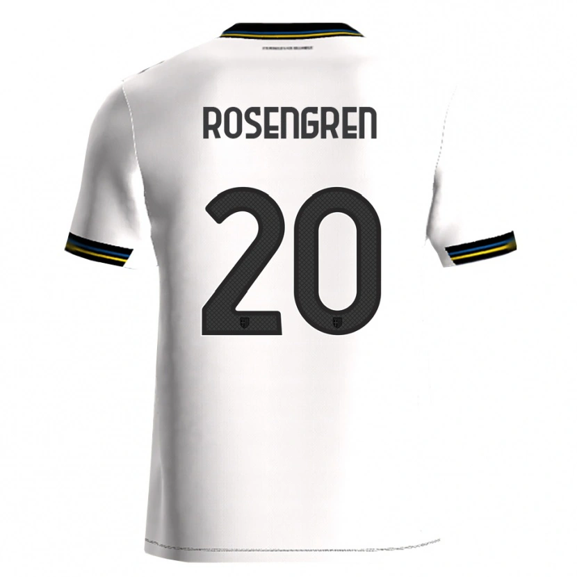 Danxen Men Lukas Rosengren #20 White Black Home Jersey 2025/26 T-Shirt