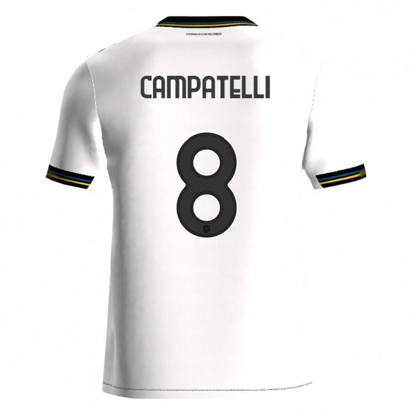 Danxen Men Marco Campatelli #8 White Black Home Jersey 2025/26 T-Shirt