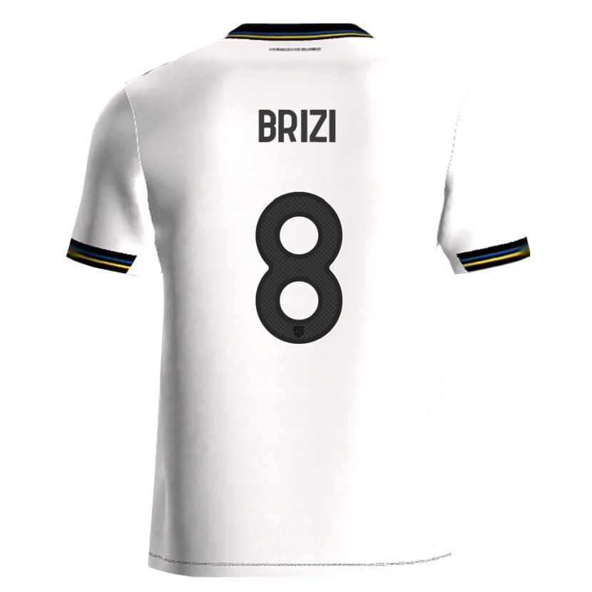 Danxen Men Andrea Brizi #8 White Black Home Jersey 2025/26 T-Shirt