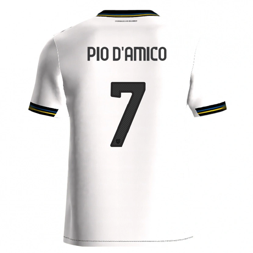 Danxen Men Dario Pio D'amico #7 White Black Home Jersey 2025/26 T-Shirt