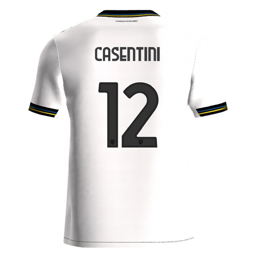 Danxen Men Gabriele Casentini #12 White Black Home Jersey 2025/26 T-Shirt