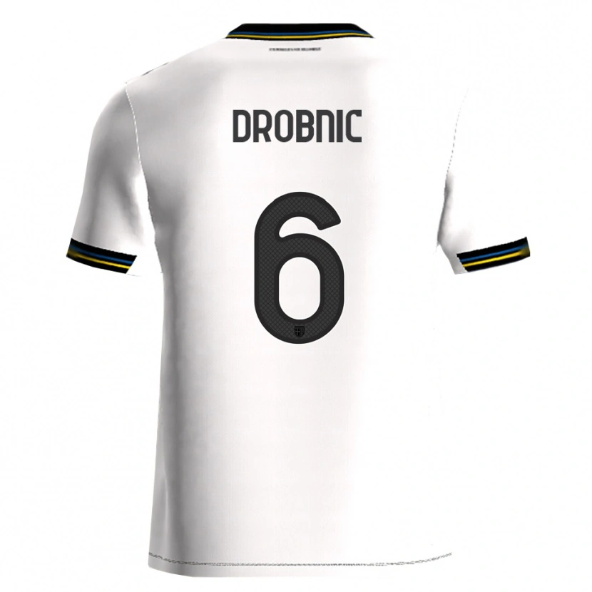 Danxen Men Dominik Drobnic #6 White Black Home Jersey 2025/26 T-Shirt