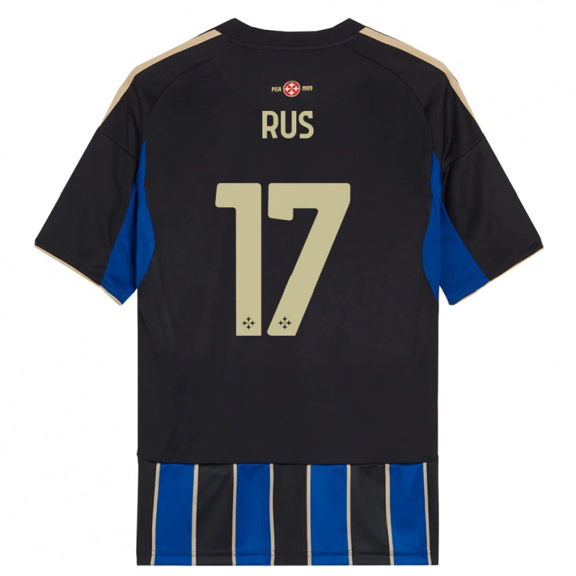 Danxen Men Adrian Rus #17 Black Blue Home Jersey 2025/26 T-Shirt