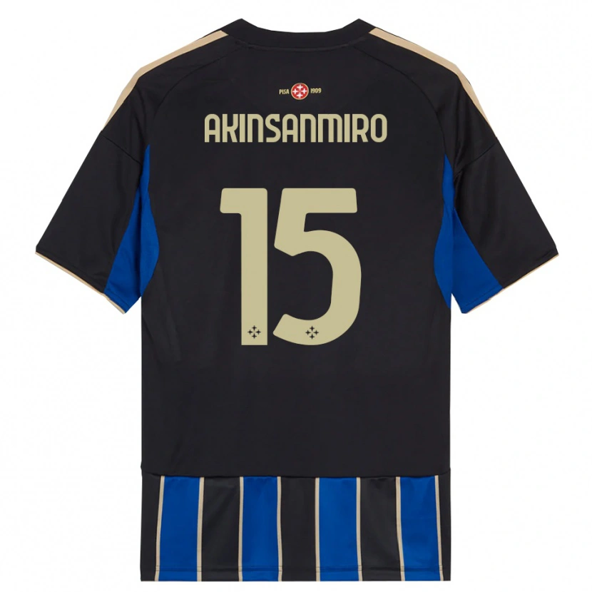 Danxen Men Ebenezer Akinsanmiro #15 Black Blue Home Jersey 2025/26 T-Shirt