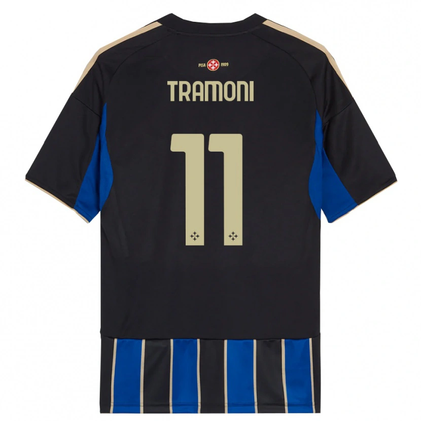Danxen Men Matteo Tramoni #11 Black Blue Home Jersey 2025/26 T-Shirt