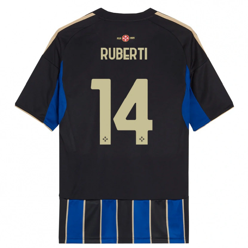 Danxen Men Brando Ruberti #14 Black Blue Home Jersey 2025/26 T-Shirt