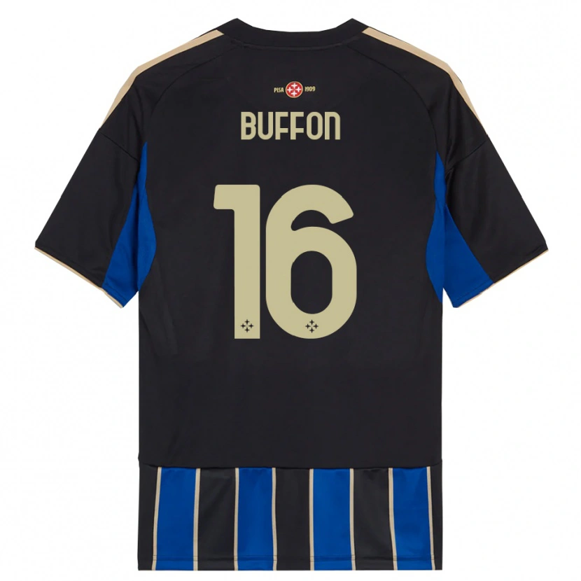 Danxen Men Louis Buffon #16 Black Blue Home Jersey 2025/26 T-Shirt
