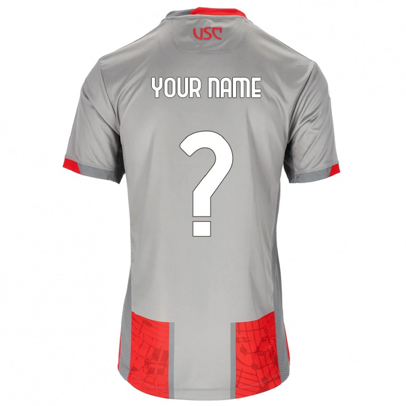 Danxen Men Your Name #0 Red Gray Home Jersey 2025/26 T-Shirt