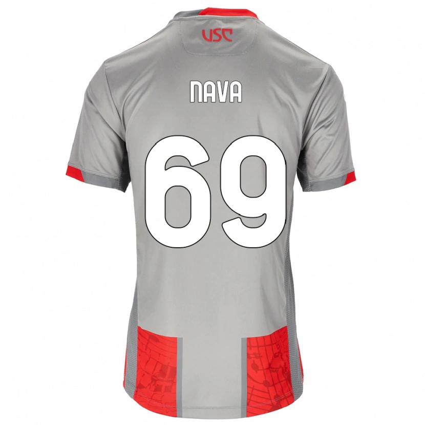 Danxen Men Lapo Nava #69 Red Gray Home Jersey 2025/26 T-Shirt