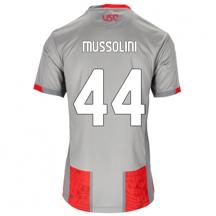 Danxen Men Romano Floriani Mussolini #44 Red Gray Home Jersey 2025/26 T-Shirt