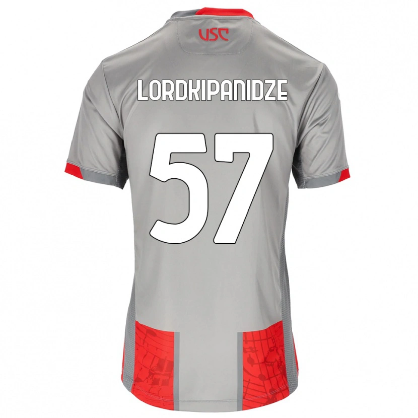 Danxen Men Dachi Lordkipanidze #57 Red Gray Home Jersey 2025/26 T-Shirt