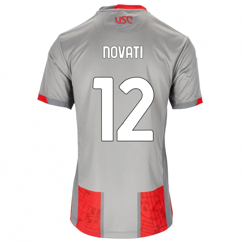 Danxen Men Lorenzo Novati #12 Red Gray Home Jersey 2025/26 T-Shirt