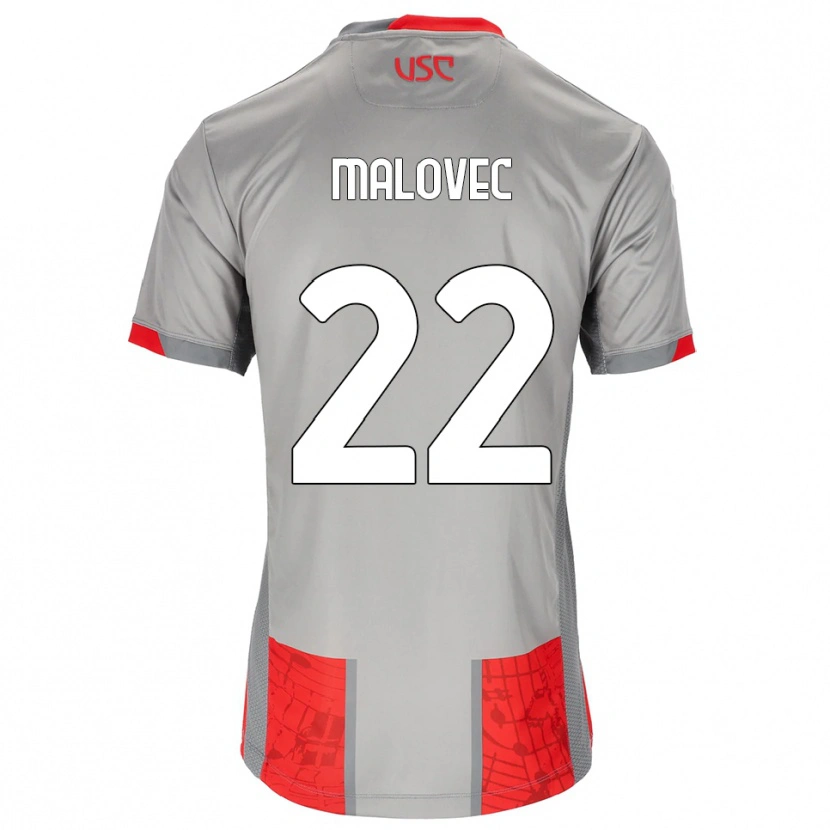 Danxen Men Adrian Malovec #22 Red Gray Home Jersey 2025/26 T-Shirt