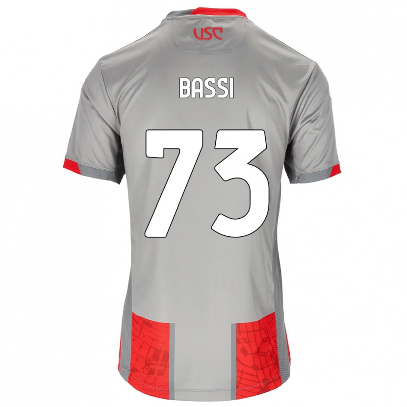 Danxen Men Emanuele Bassi #73 Red Gray Home Jersey 2025/26 T-Shirt