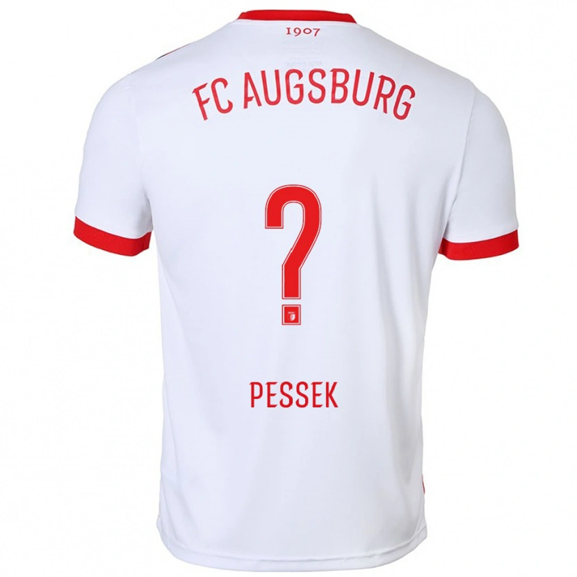 Danxen Men Luca Pessek #0 White Red Home Jersey 2025/26 T-Shirt