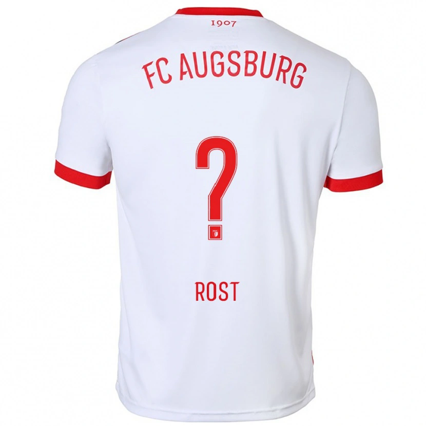 Danxen Men Franziska Rost #0 White Red Home Jersey 2025/26 T-Shirt