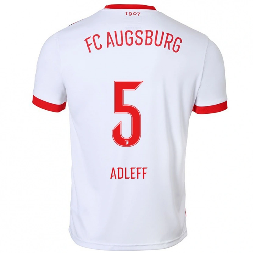 Danxen Men Milo Adleff #5 White Red Home Jersey 2025/26 T-Shirt