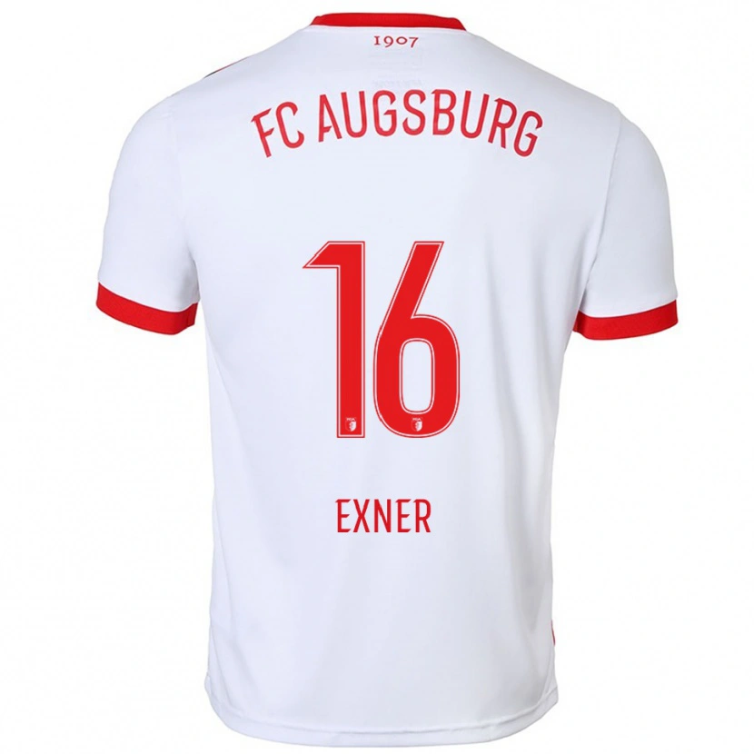 Danxen Men Ben Exner #16 White Red Home Jersey 2025/26 T-Shirt