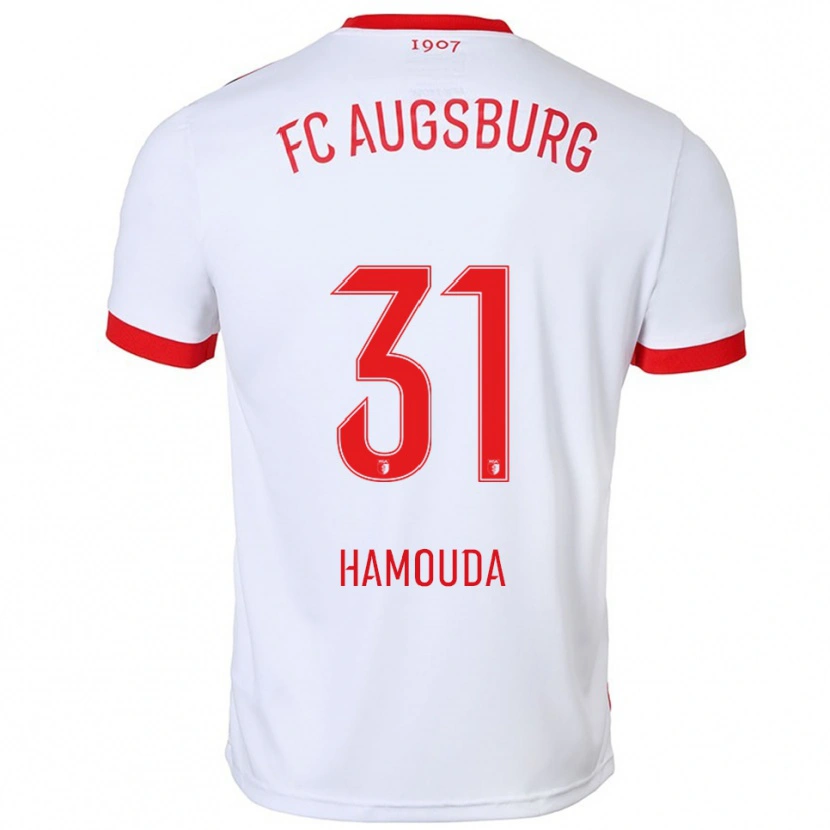 Danxen Men Hania Hamouda #31 White Red Home Jersey 2025/26 T-Shirt