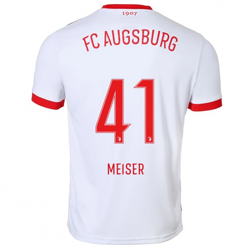 Danxen Men Felix Meiser #41 White Red Home Jersey 2025/26 T-Shirt
