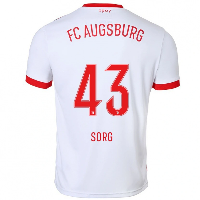 Danxen Men Oliver Sorg #43 White Red Home Jersey 2025/26 T-Shirt