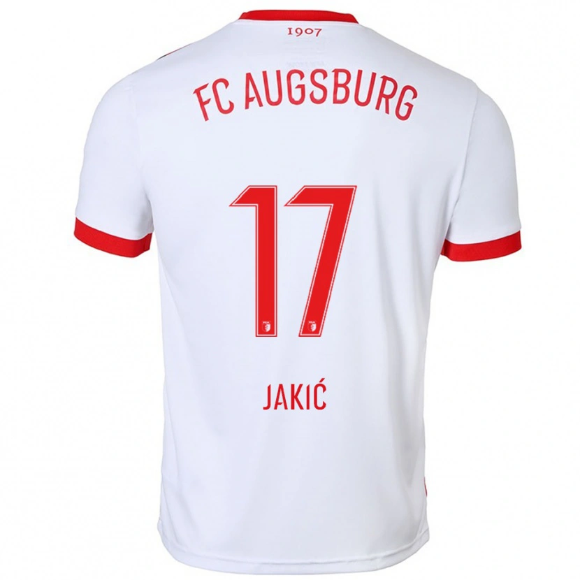 Danxen Men Kristijan Jakic #17 White Red Home Jersey 2025/26 T-Shirt
