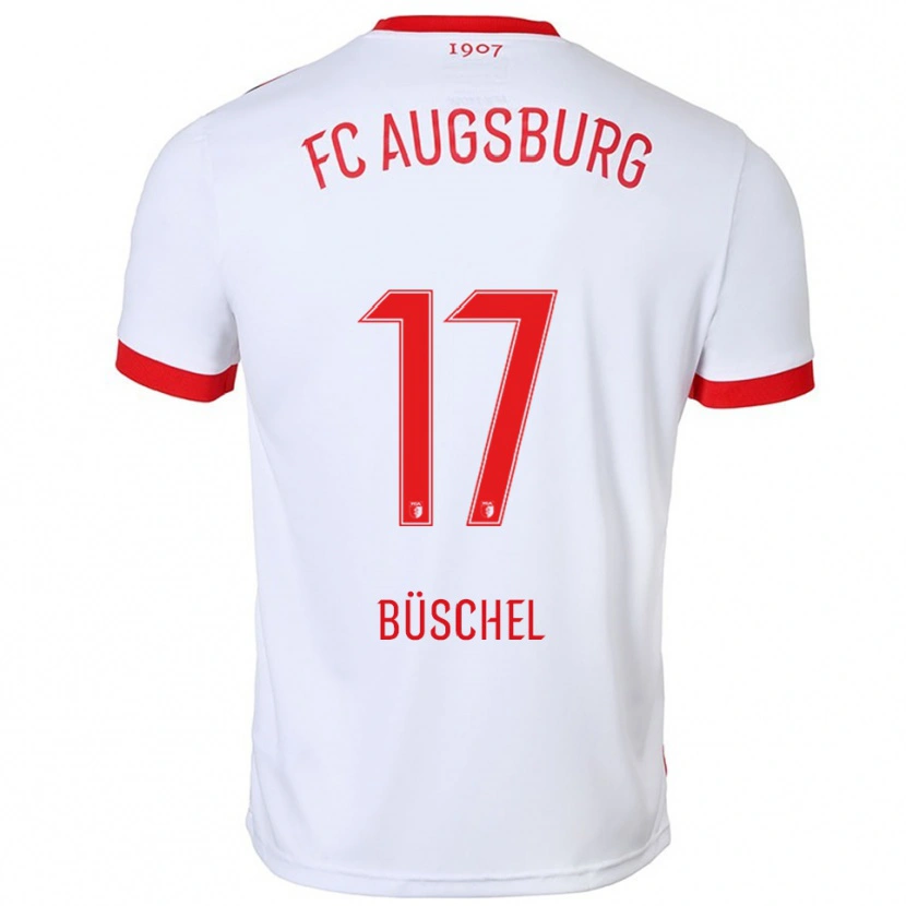 Danxen Men Alisa Büschel #17 White Red Home Jersey 2025/26 T-Shirt